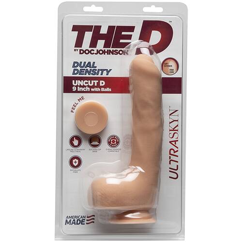 9" Uncut Cock + Balls