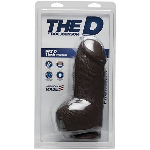 8" Fat Firm Cock + Balls