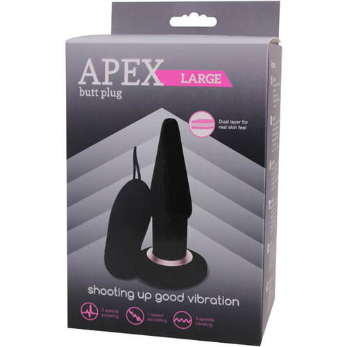 Apex 6" Vibrating Butt Plug