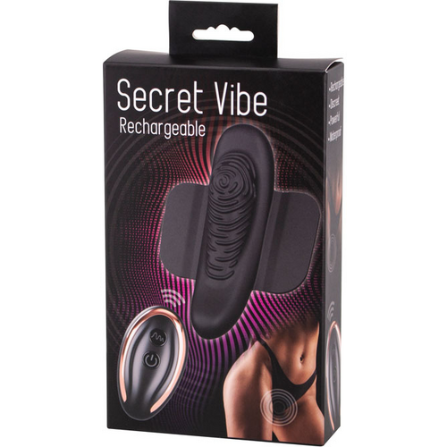 Secret Vibe Black USB Rechargeable Panty Vibe with Remote