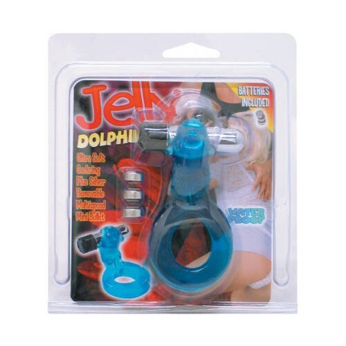 Jelly Dolphin Vibrating Cock Ring