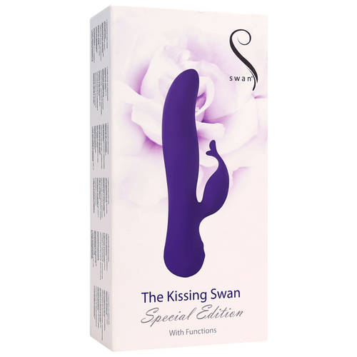 7.5" Kissing Swan Rabbit Vibrator