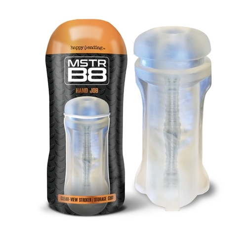 MSTR B8 In the Clear-View Stroker Cup, Hand Job