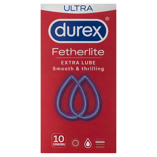 56mm Extra Lubed Condoms x10