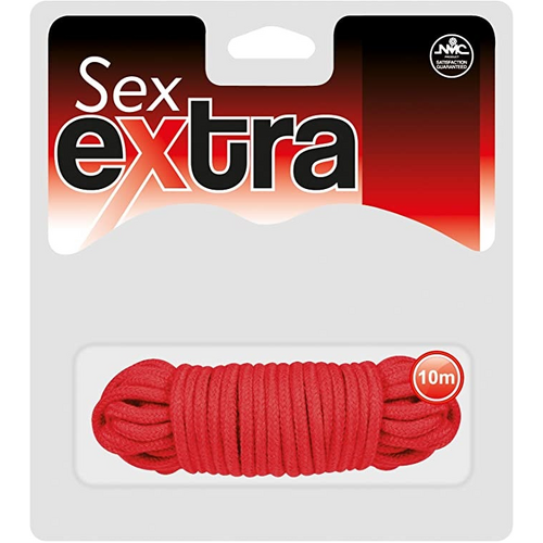 SEX EXTRA 10 METER COTTON ROPE IN RED