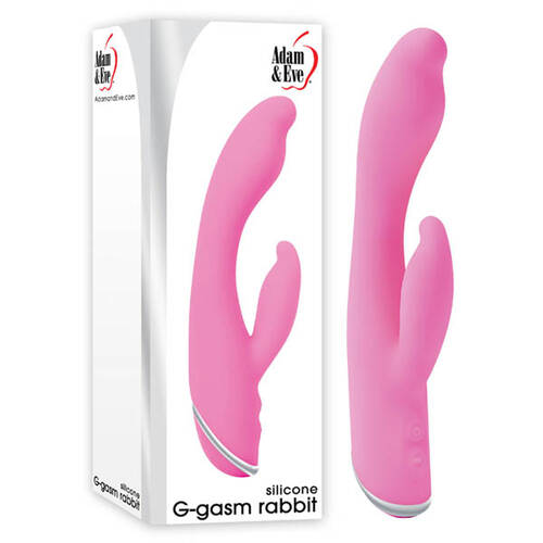 Adam & Eve G-Gasm Rabbit Pink 20.3 cm (8'') Rabbit Vibrator