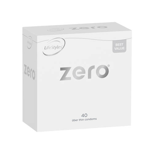 52mm LifeStyles Zero Condoms x40