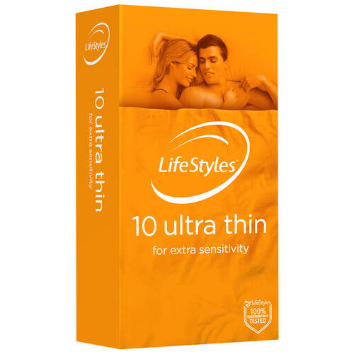 53mm LifeStyles Thin Condoms x12