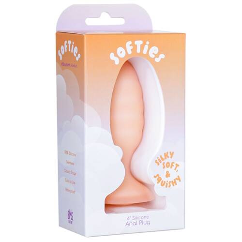 Softies Dual Layer Anal Plug - Orange