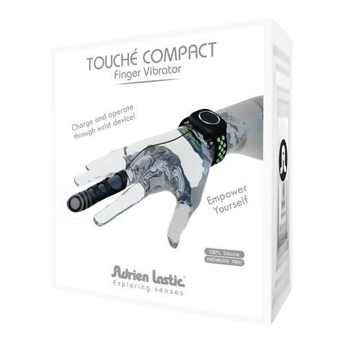 Touche Compact Finger Vibrator Green-Black