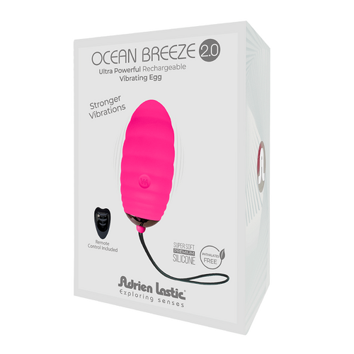 Ocean Breeze Rechargeable Bullet with Remote Pink 2.0