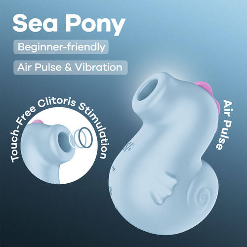 Satisfyer Sea Pony Baby Blue USB-C Rechargeable Air Pulse Stimulator