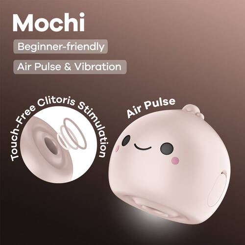 Satisfyer Mochi - Beige Beige USB Rechargeable Air Pulse Stimulator