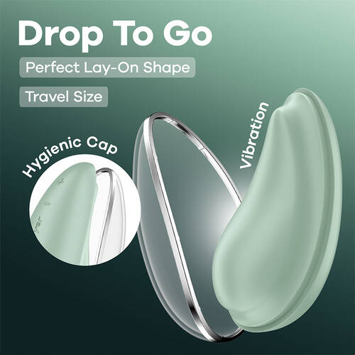 Satisfyer Drop To Go - Mint Mint Green USB Rechargeable Clitoral Stimulator