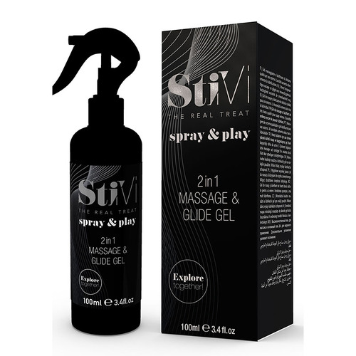 StiVi Srap & Play 2in1 Massage & Glide Gel - 100 ml Bottle