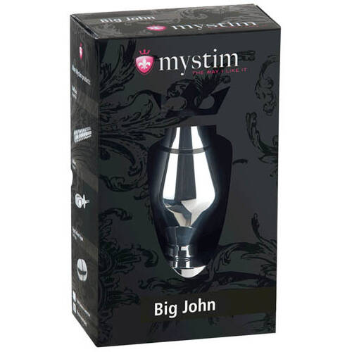 Big John Aluminium 13 cm XL Butt Plug with E-Stim