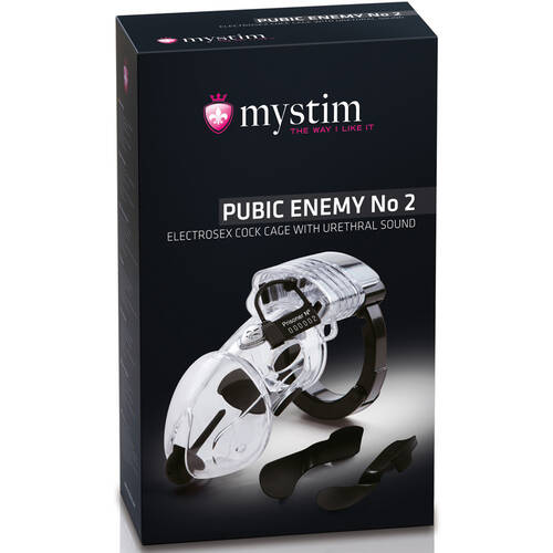 Pubic Enemy No 2 Estim Chastity Cage