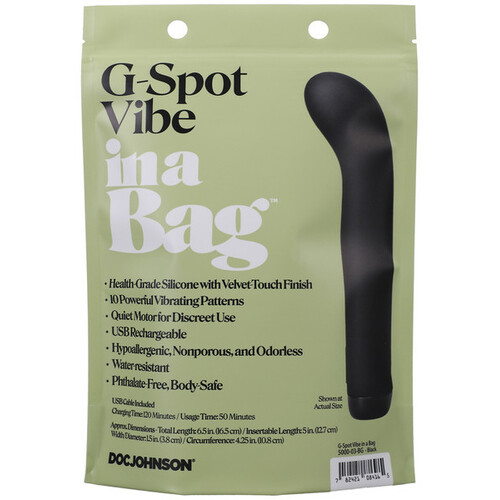 G-Spot Vibe In A Bag Black
