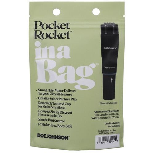 Pocket Rocket In A Bag Black