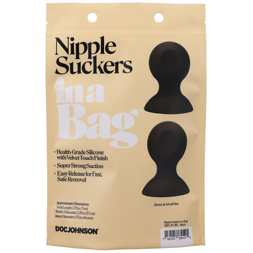 Nipple Suckers In A Bag Black