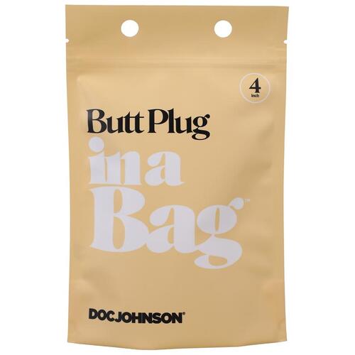 Butt Plug In A Bag 4 inch Black