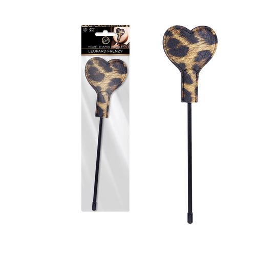 Leopard Frenzy Heart Paddle