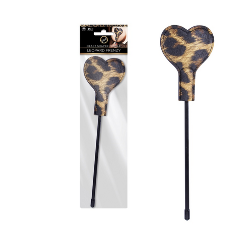 LEOPARD FRENZY HEART PADDLE