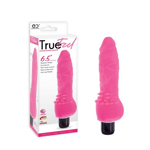 True Feel Realistic Vibrator 6.5"