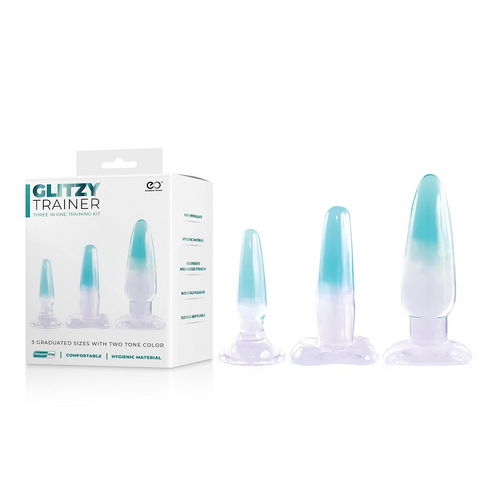 GLITZY TRAINER 3 IN 1 DONG KIT SET - BLUE