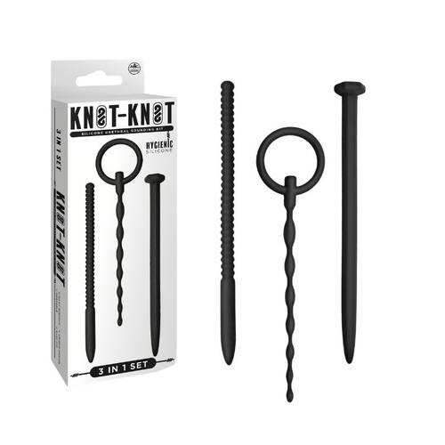 KNOT KNOT SILICONE URETHRAL PLUG SET