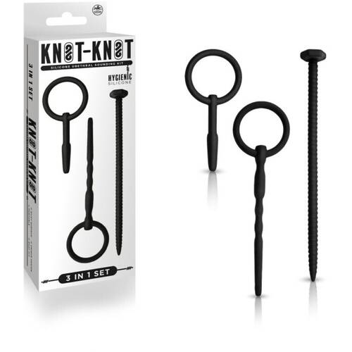 KNOT KNOT SILICONE URETHRAL PLUG SET