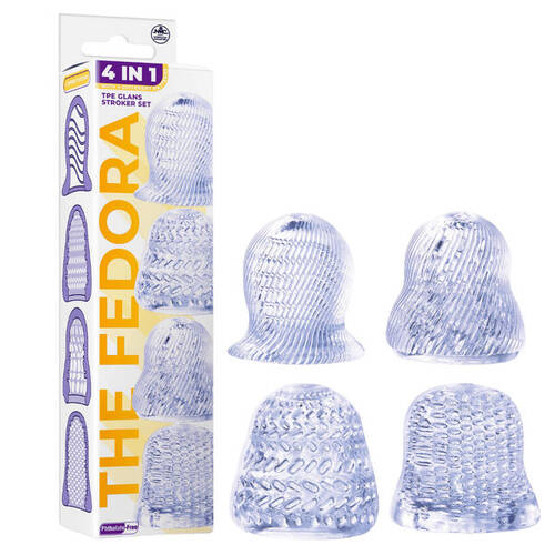 THE FEDORA 4 SET MASTURBATOR TRANSPARENT
