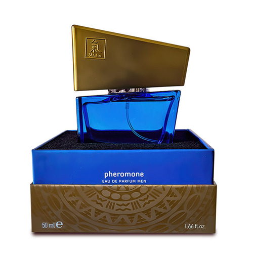 Shiatsu Pheromone Eau De Parfum Men - Dark Blue Pheromone Fragrance for Men - 50 ml