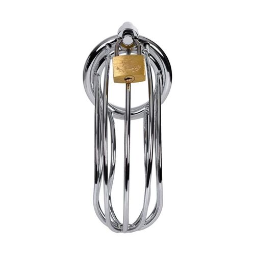 Metal Silver Chastity Cock Cage