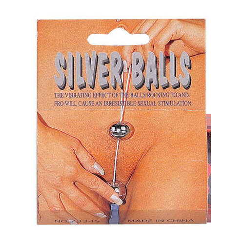 Silver Plastic Kegel Balls