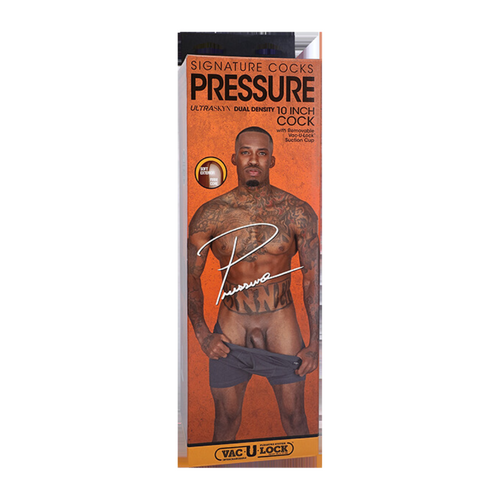 Signature Cocks - Pressure - 10 Inch ULTRASKYN Cock with Removable Vac-U-Lock Suction Cup