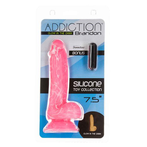 7.5" Brandon Glowing Cock + Balls