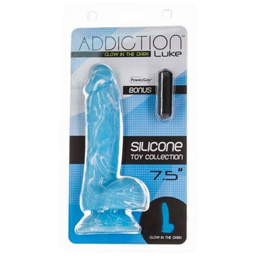 7.5" Glowing Cock + Balls