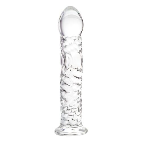 6" Clear Glass Dildo