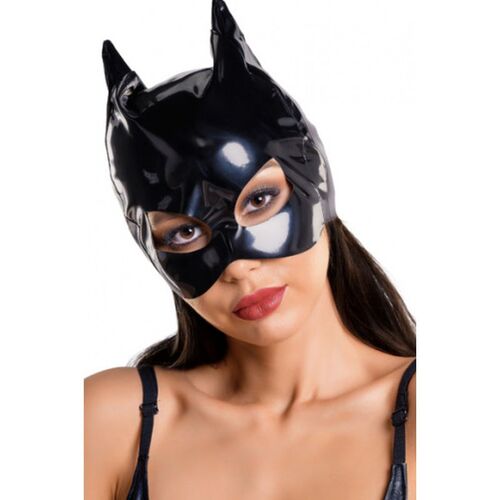 Glossy Wetlook Cat Mask One Size