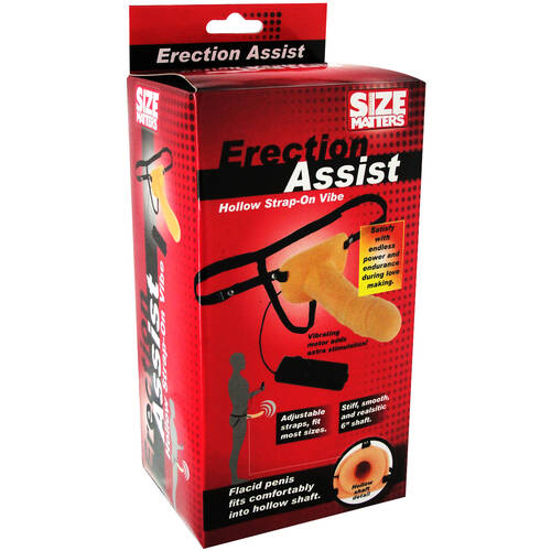 Erection Assist 6.5" Hollow Strap on