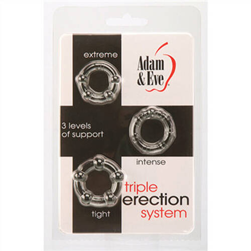 Triple Erection System Cock Rings X3