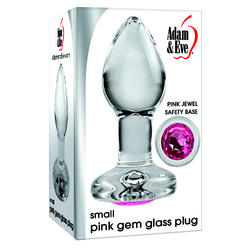 2" Small Glass Gem Butt Plug