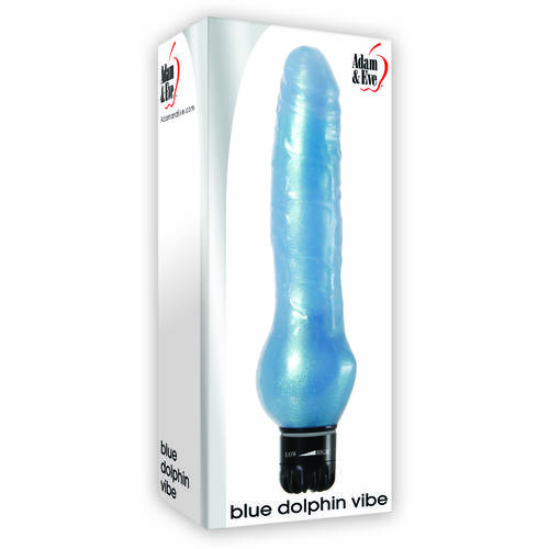 8.5" Blue Dolphin Vibrator