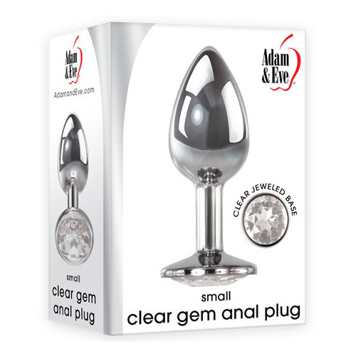 2" Small Clear Gem Butt Plug