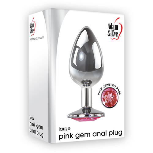 3" Pink Gem Large Butt Plug