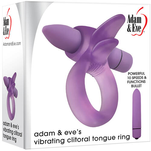 Clit Tongue Vibrating Cock Ring