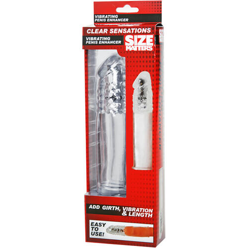 7" Clear Sensations Vibrating Penis Sleeve