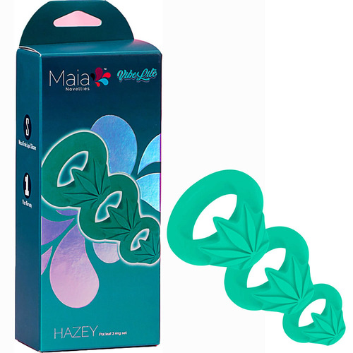 Pot Leaf Cock Rings X3