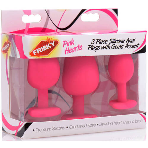 Pink Hearts Anal Trainer Kit
